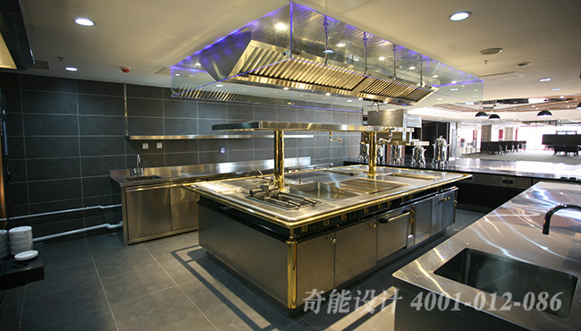 星級酒店開放式廚房設計方案