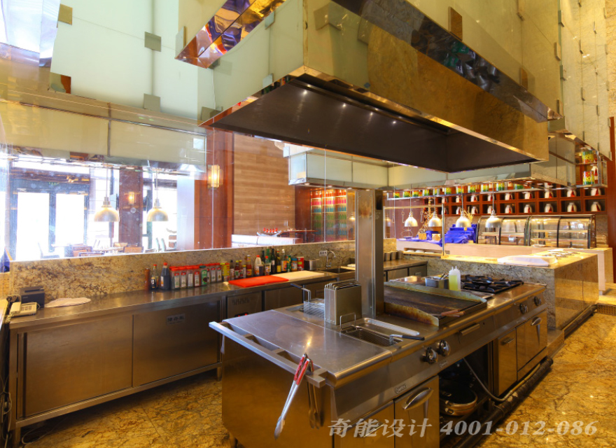 酒店開放式廚房