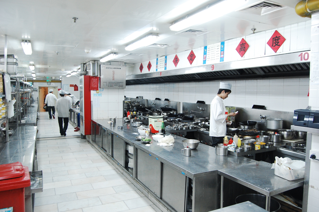 五星級酒店廚房布局