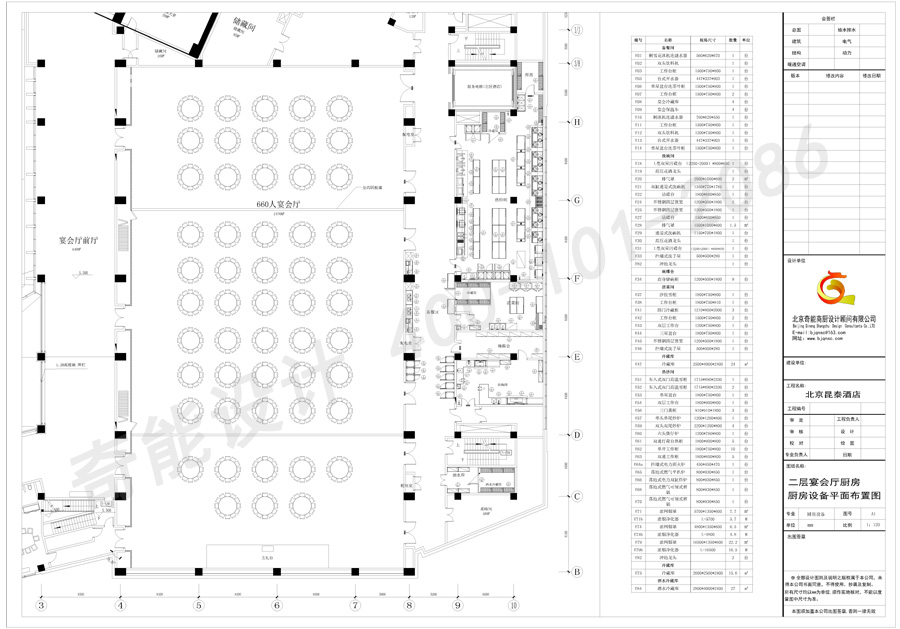 昆泰-二層宴會廳廚房設計圖